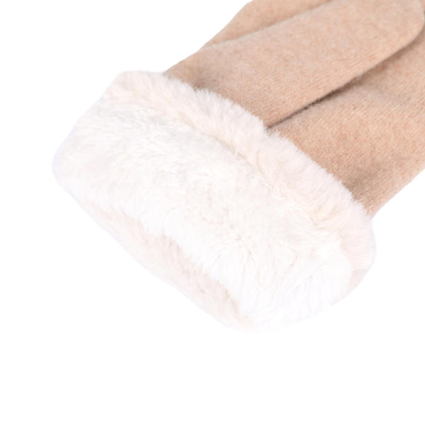 Wool/nylon cut&sewn women's knit gloves AW2025-53