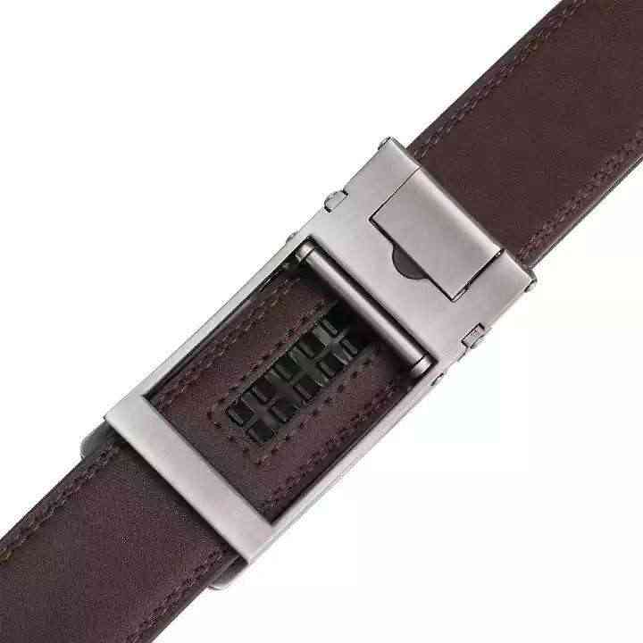 Kulanyane Men's Automatic Buckle Genuine Leather Belt