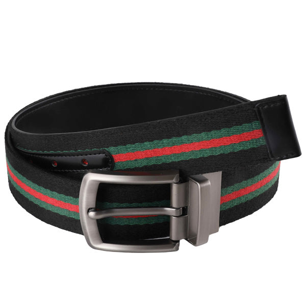 Simple Black Polyester Belt PC-001