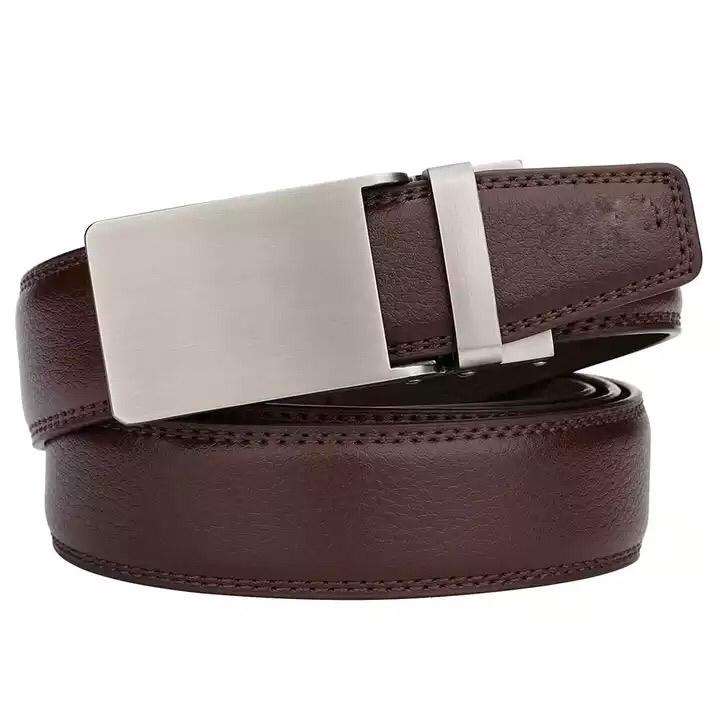 Kulanyane Men's Automatic Buckle Genuine Leather Belt